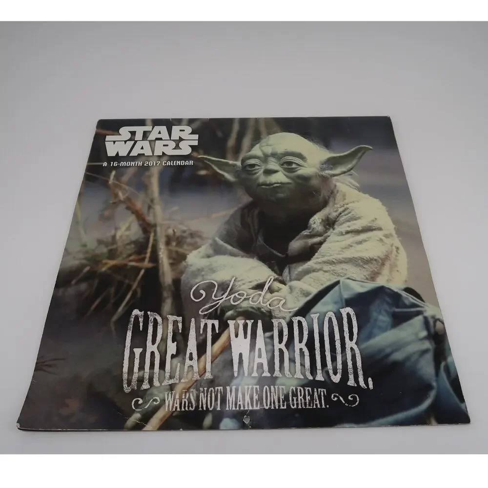 Star Wars 16-month calendar - 2017 Yoda Great Warrior, Wars Not Make One Great
